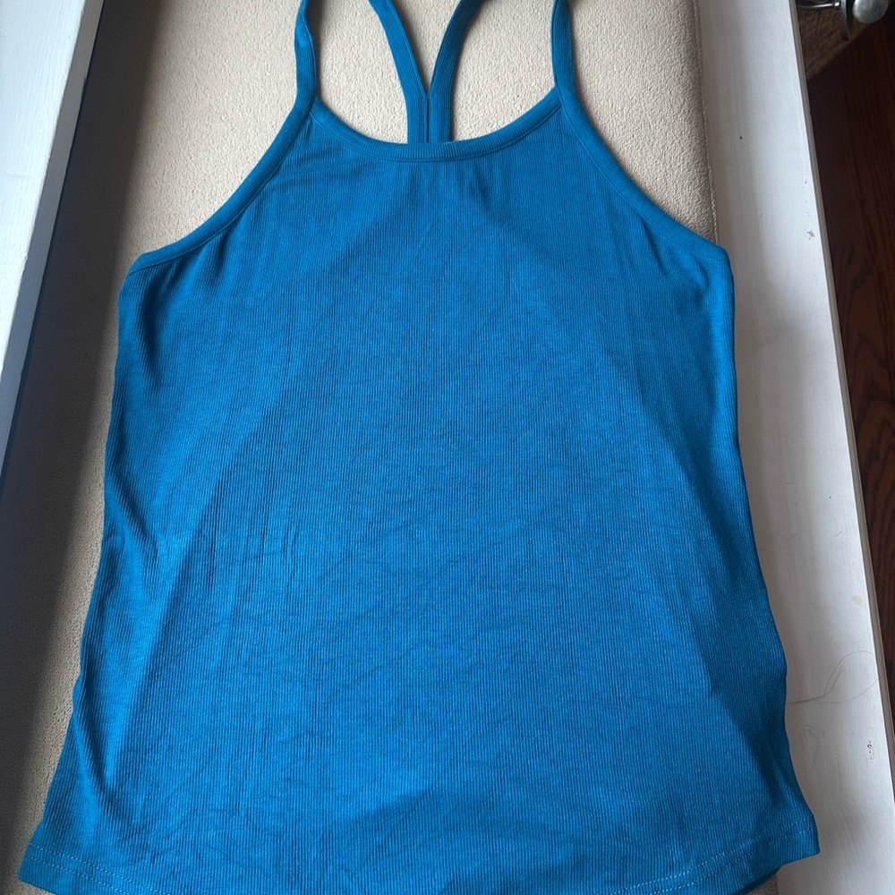ZYIA Teal Blue “Daphne” Racerback Tank Top - Women
